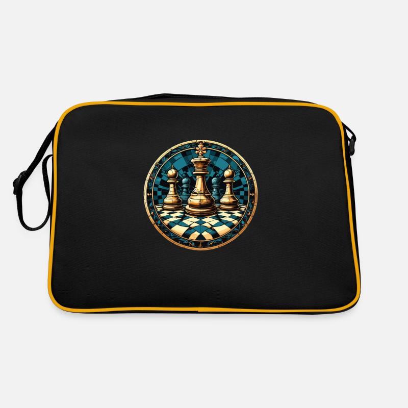 Schach Kreis Brett Retro Tasche