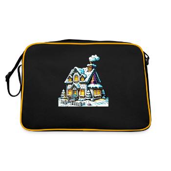 House Winter Christmas - Retro Bag - black/gold - Back