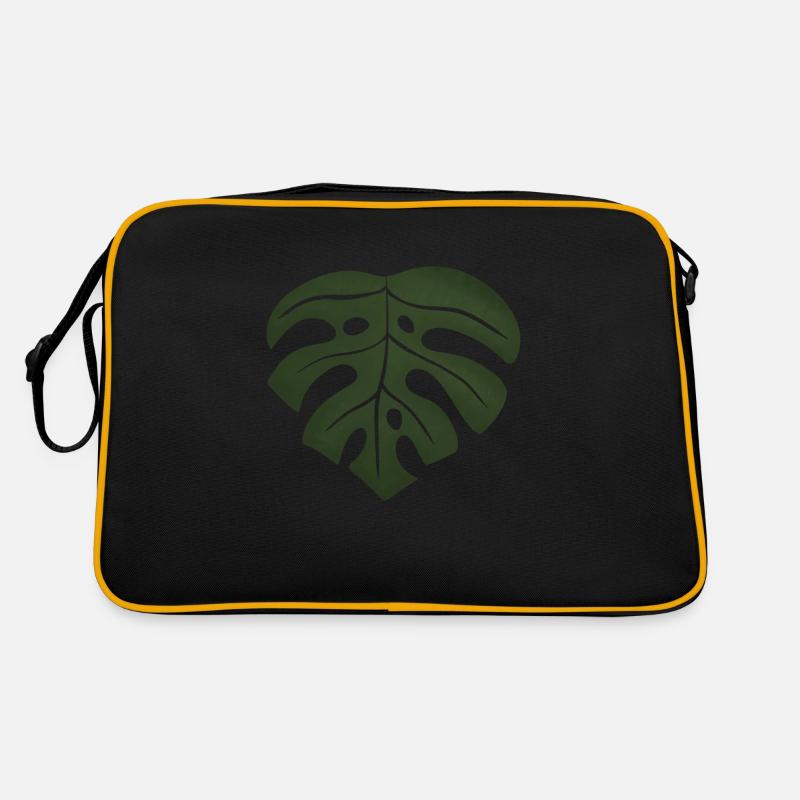 Monstera-Blatt Retro Tasche