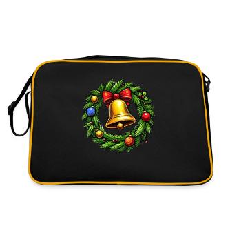 Wreath Bell 1 - Retro Bag - black/gold - Back