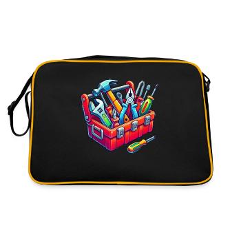 Tool Toolbox - Retro Bag - black/gold - Back