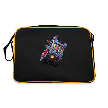 tattoo machine - Retro Bag - black/gold - Back