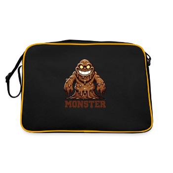 Monstre de boue - Sac Retro - noir/or - Dos