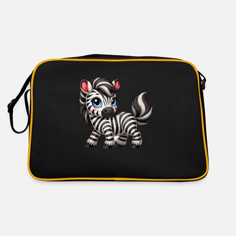Zebra-Kind Retro Tasche