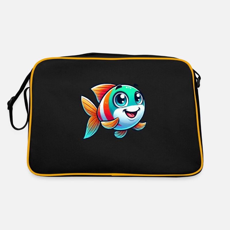 Fisch Comic Retro Tasche