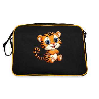 Bébé tigre - Sac Retro - noir/or - Dos
