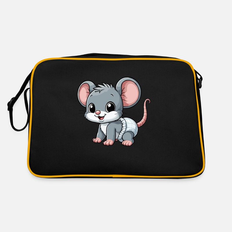 Bébé souris avec couche Sac Retro