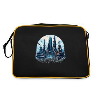 Futur 1054351311 ville - Sac Retro - noir/or - Dos
