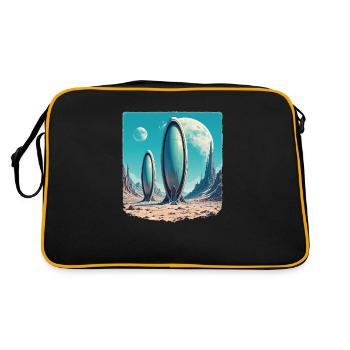 Space 1154353450 - Retro Tasche - Schwarz/Gold - Hinten