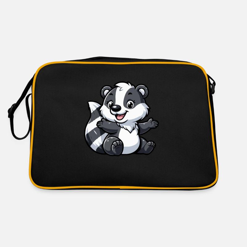 Waschbär Kind Retro Tasche
