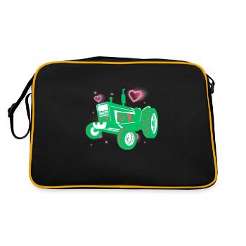 Tractor / tractor / tractor - Retro Bag - black/gold - Back