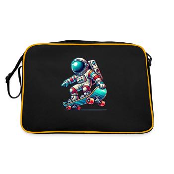 Planche à roulettes astronaute - Sac Retro - noir/or - Dos
