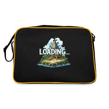 loading .. - Retro Tasche - Schwarz/Gold - Hinten
