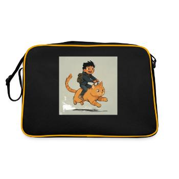 Chevaucher - Sac Retro - noir/or - Dos