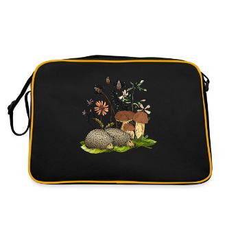 Igel - Retro Tasche - Schwarz/Gold - Hinten