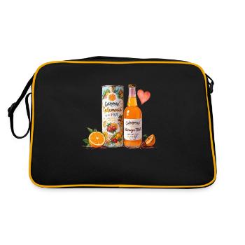 lemonade love - Retro Tasche - Schwarz/Gold - Hinten