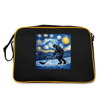 Hockey Hockey Van Gogh - Retro Bag - black/gold - Back