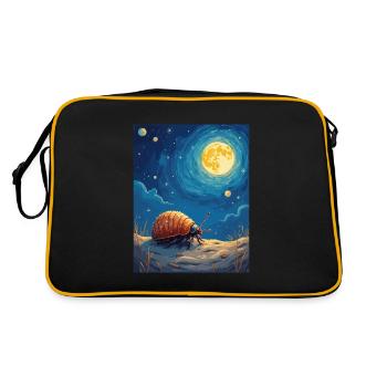 Isopod Owner Entomologist Rollie Pollie Lover Pill - Retro Bag - black/gold - Back