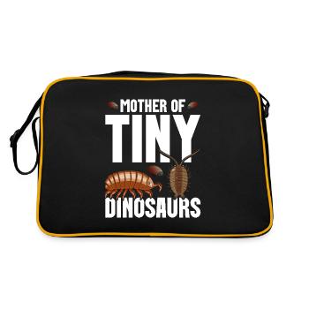 Pill Bug Owner Mother of tiny dinosaurs Rollie - Retro Tasche - Schwarz/Gold - Hinten