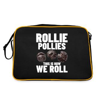 Rollie Pollies this is how we roll Insect Pill Bug - Retro Tasche - Schwarz/Gold - Hinten