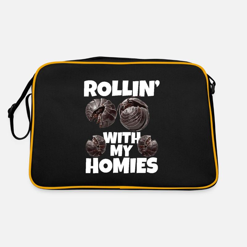 Pill Bug Owner Rollin´with my homies Roly Poly Retro Tasche