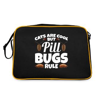 Pill Bug Owner Outfit Rollie Pollie Entomologist - Retro Tasche - Schwarz/Gold - Hinten