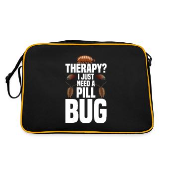 Rollie Pollie Lover Entomologist Insect Pill bug - Retro Bag - black/gold - Back