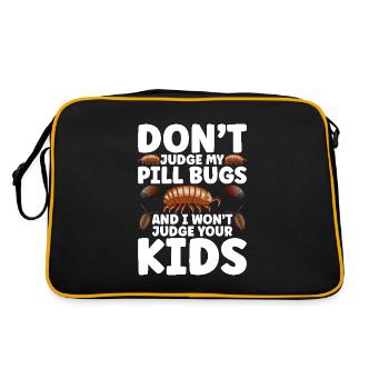 Pill Bug Outfit for Isopod Owner Entomologist Roll - Retro Bag - black/gold - Back