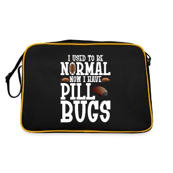 Pill Bug Owner Isopod Entomologist Pill Bugs Rolli - Retro Bag - black/gold - Back