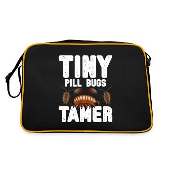 Rollie Pollie Owner Isopod Lover Pill bug - Retro Bag - black/gold - Back