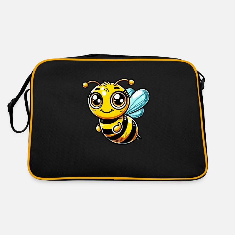 Bee Cartoon Comic Retro Bag