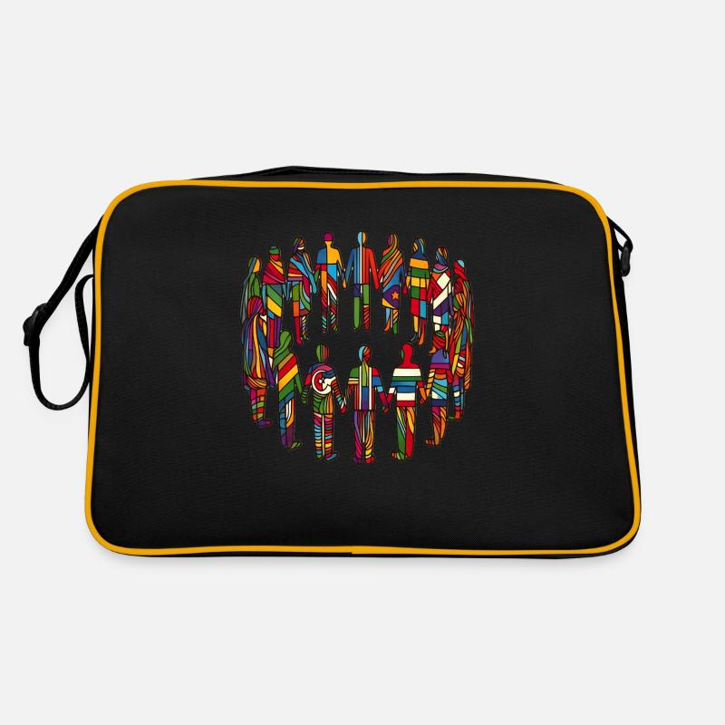 Unity in Diversity – Gemeinsam stark Retro Tasche