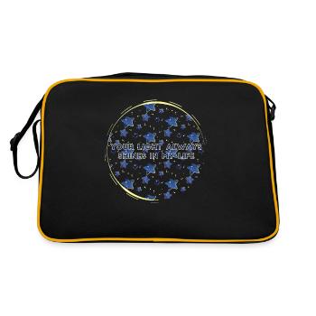 Inspire Love: Starry Pattern Art - Retro Bag - black/gold - Back