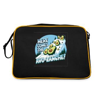 Here comes the Avo-Lanche - Retro Bag - black/gold - Back