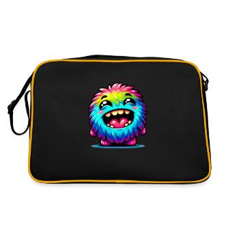 Petit monstre mignon - Sac Retro - noir/or - Dos