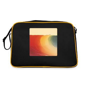 La vague parfaite sur votre chemise. - Sac Retro - noir/or - Dos