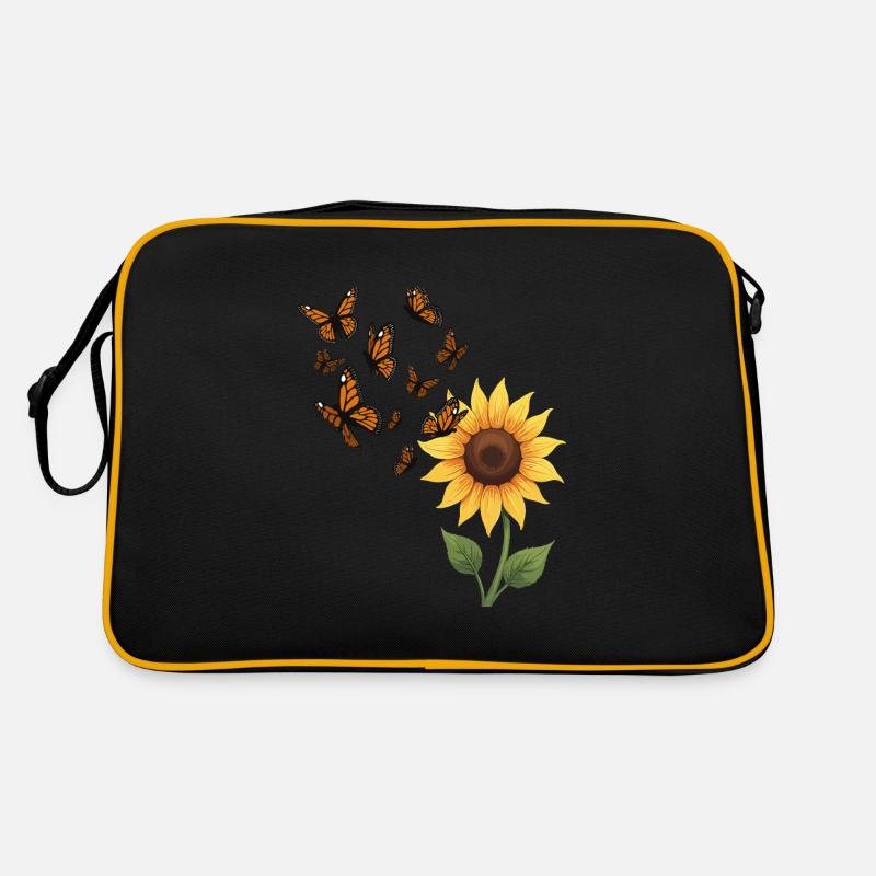 Monarch Butterfly Illustration Graphic Retro Tasche