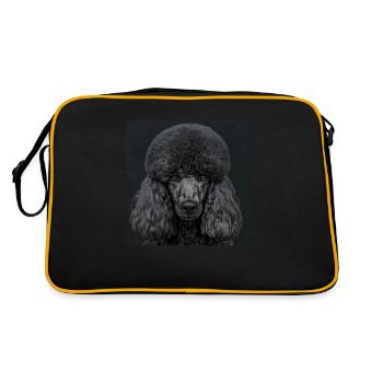 Animaux noirs - Caniche noir - Sac Retro - noir/or - Dos