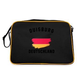 Germany Flag - Artistic Design in Pins - Retro Bag - black/gold - Back