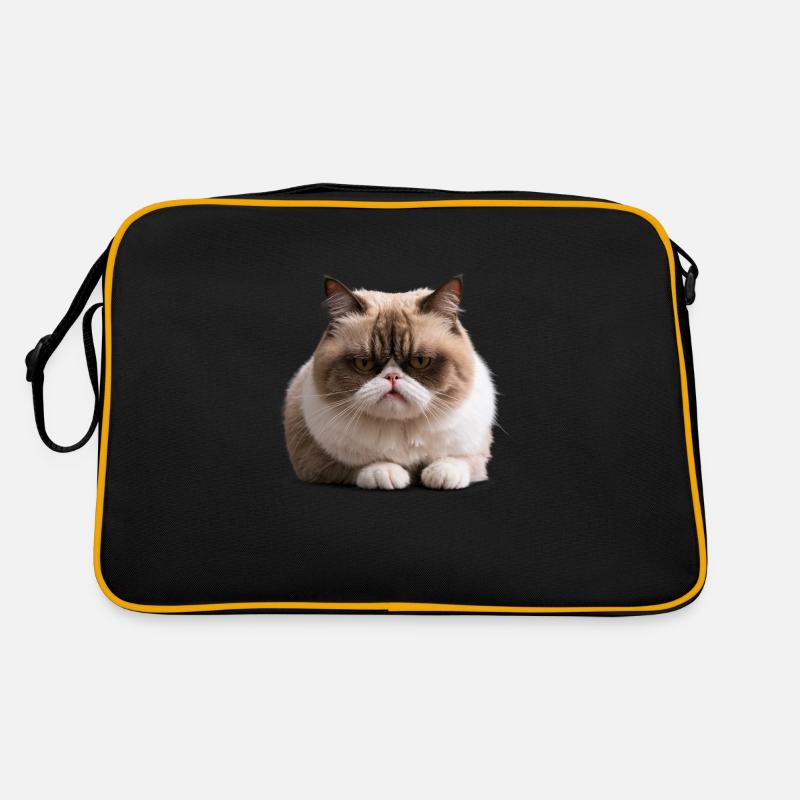 Grumpy Monday Cat, , Monday Grouch Retro Bag