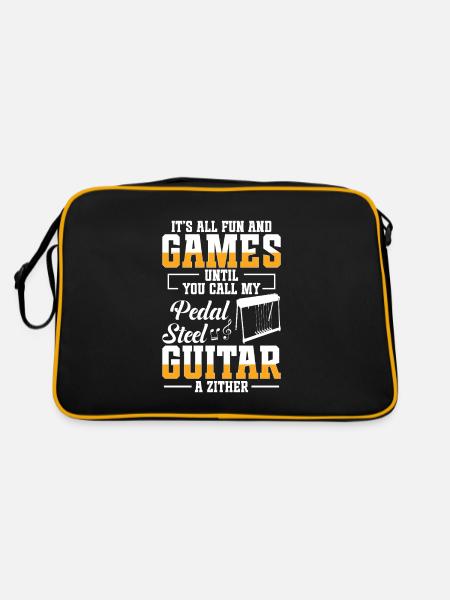 Country Music steelin Pedal Steel Guitarist - Retro Bag - black/gold - Back