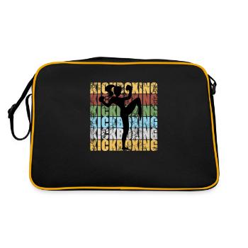 KICK BOXING femme grand sport - Sac Retro - noir/or - Dos