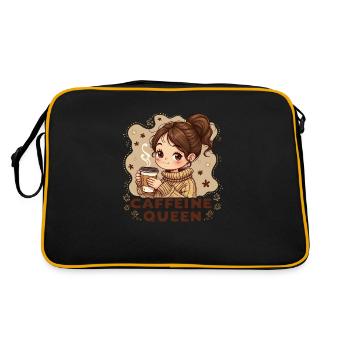 COFFEE GIRL - Retro Bag - black/gold - Back