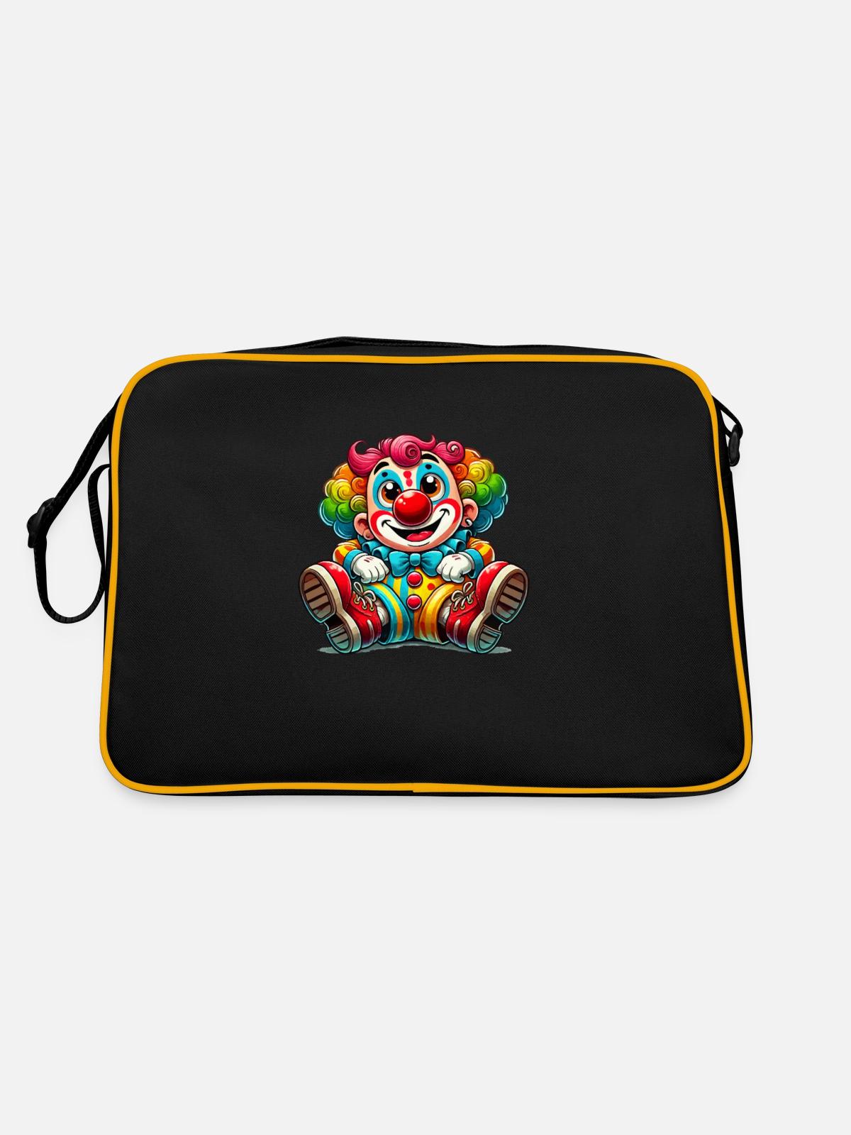 Clown Comic - Retro Bag - black/gold - Back