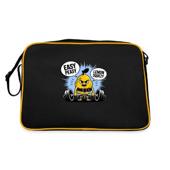 Easy Peasy Lemon Squeezy - Entraînement amusant au citron - Sac Retro - noir/or - Dos