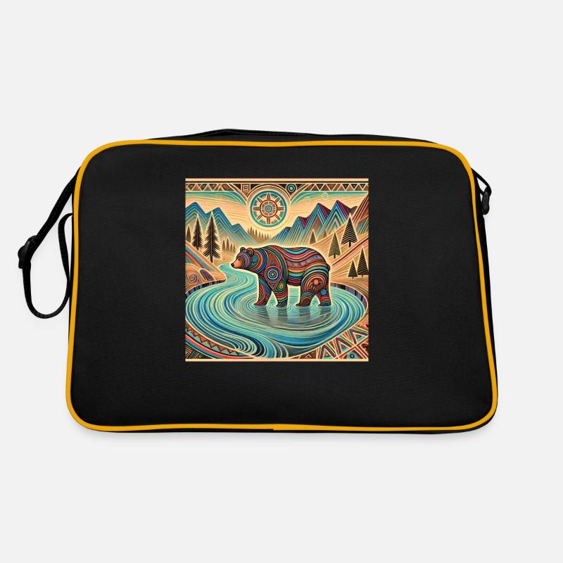 Krafttier Bär Retro Tasche