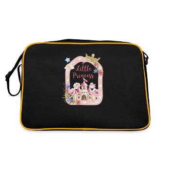 princesse castle and roses - Retro Tasche - Schwarz/Gold - Hinten