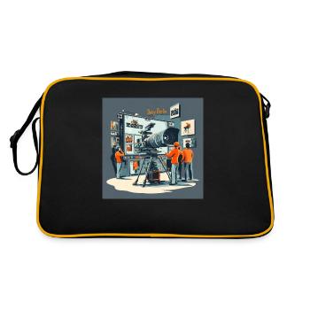 The camera studio - Retro Tasche - Schwarz/Gold - Hinten