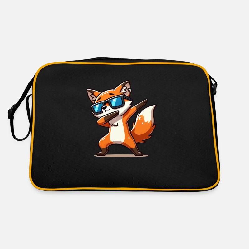 fuchs tier dabbing Retro Tasche