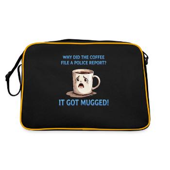 Mugged Coffee - Mugged Coffee - Retro Tasche - Schwarz/Gold - Hinten